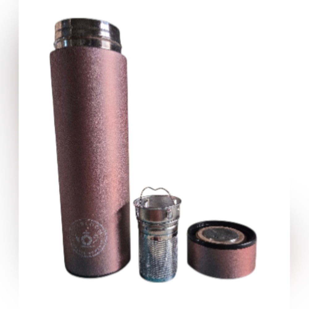 Teabloom Cosmopolitan Insulated Brew Tumbler Rose Gold